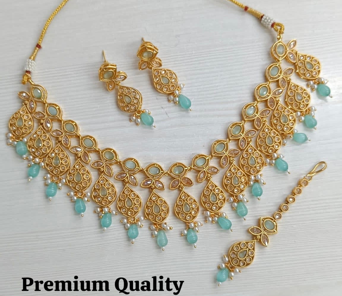 Sajana Necklace earring & tikka set