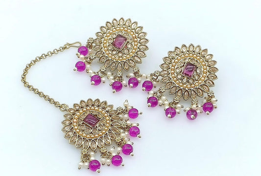 Rani earring and tikka