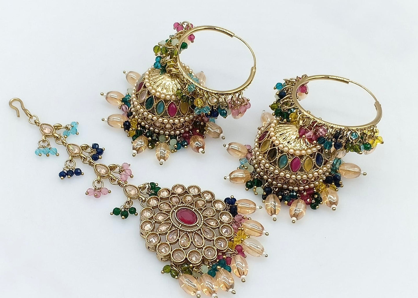 Vidya Earring & tikka set