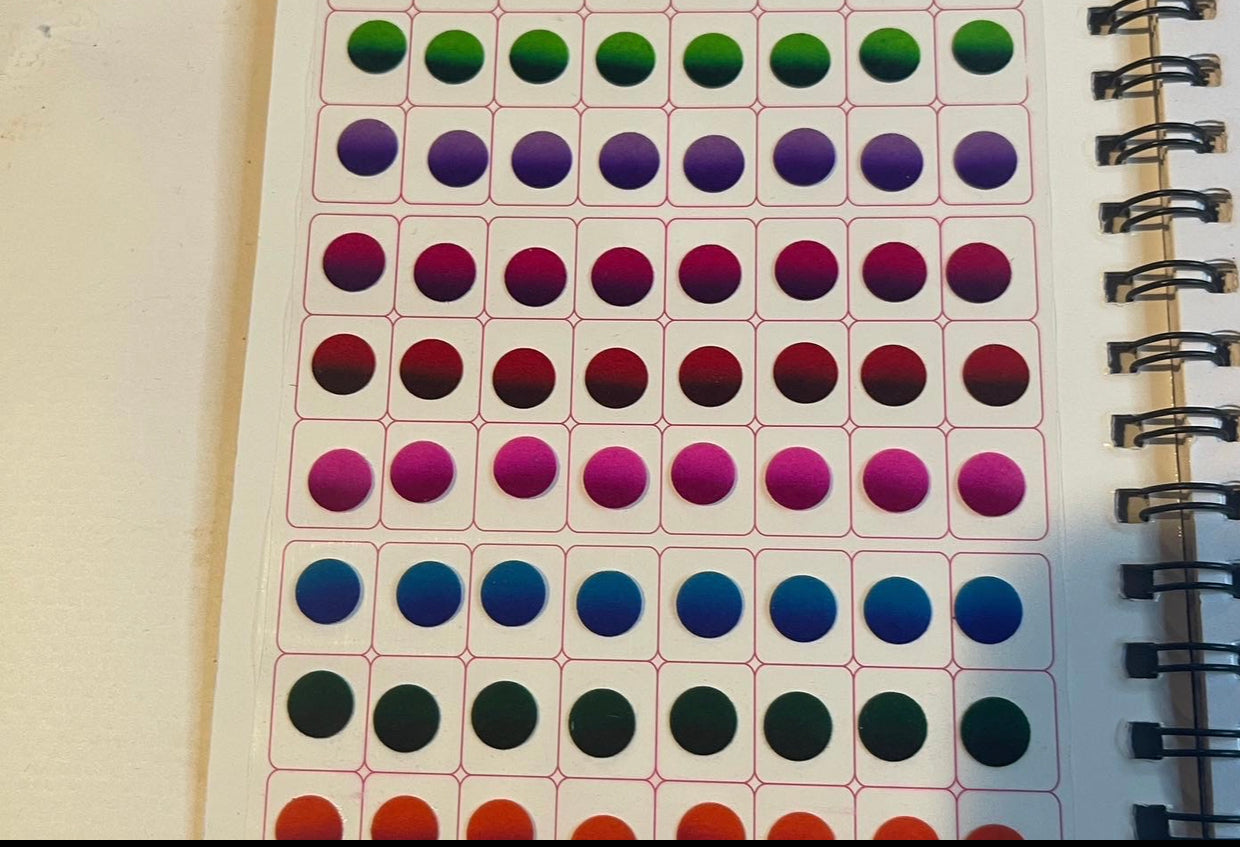 Multi Color Bindi Dot Book